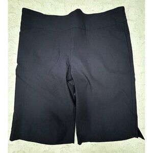 Debra C Women's Walking Bermuda Shorts High-Rise Stretch Navy Blue Size XL New